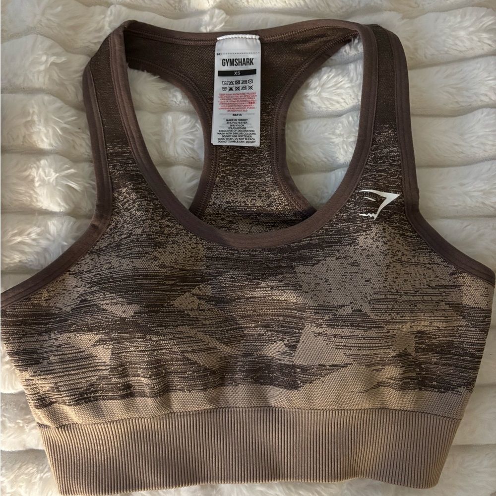Gymshark Camo Brown Sports Bra